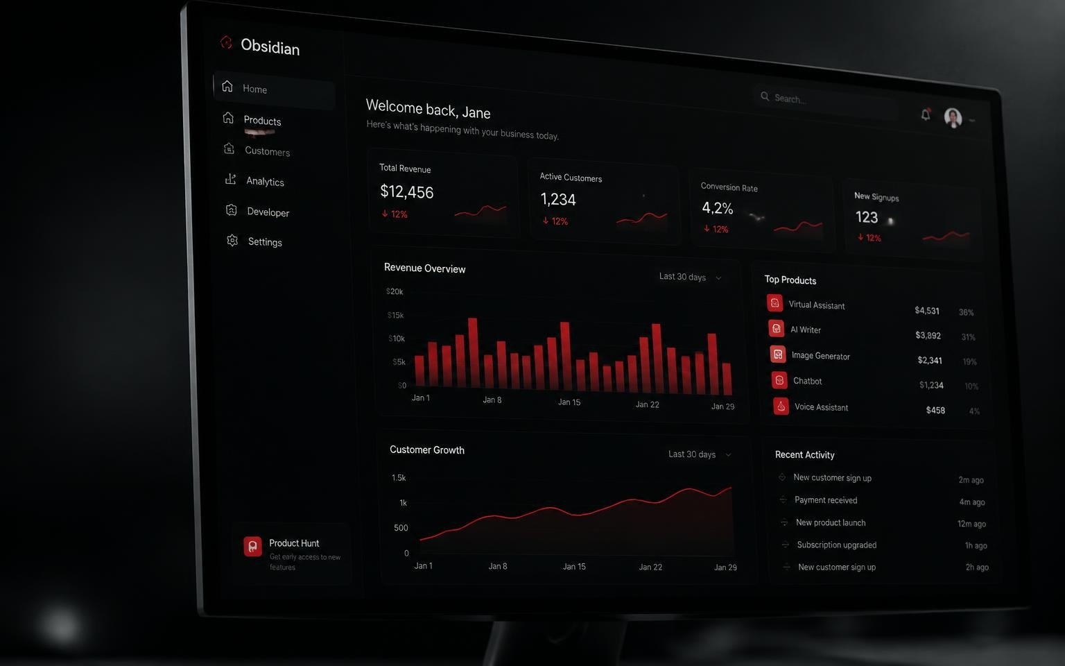 Obsidian — SaaS platform